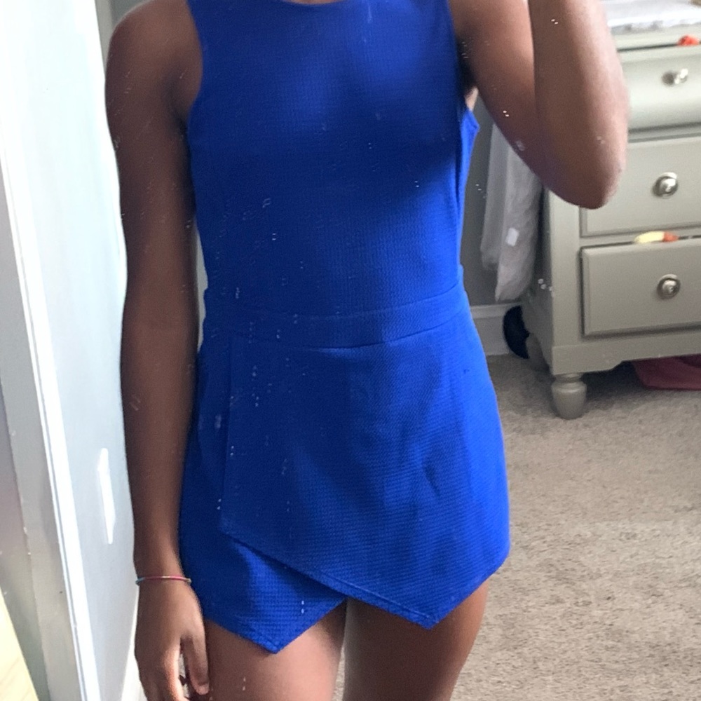 blue romper